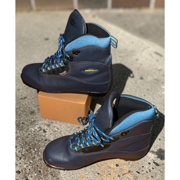 Merrell Strata Nordic Cross Country Ski Boots Men’s Size 10 EU 44 Blue Leather main image 4